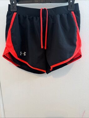 Under Armour Black Women's Athletic Shorts neon Accents